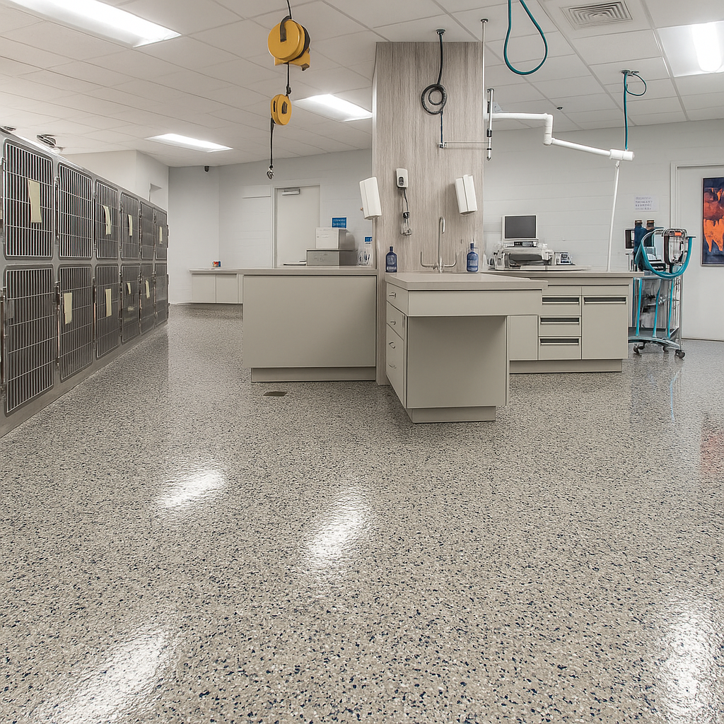 Epoxy Floors in Veterinary Clinics and Animal Hospitals NJ & NY
