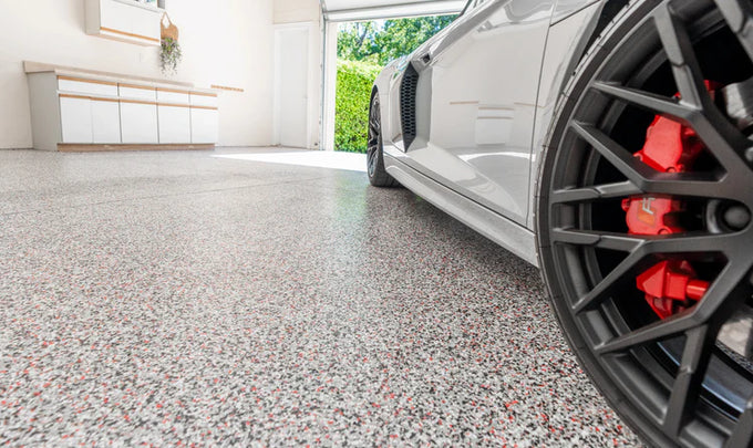 Epoxy Flakes Garage Floor | Textured & Durable | Epoxy Plus Pro